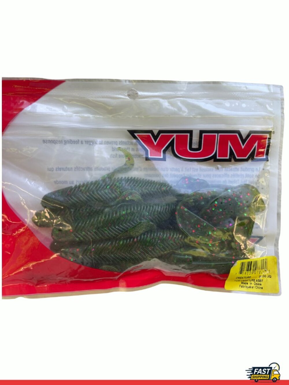 YUM 5" Creature Assorted Worms Soft Bait 6pc Pack (21130 JQ)